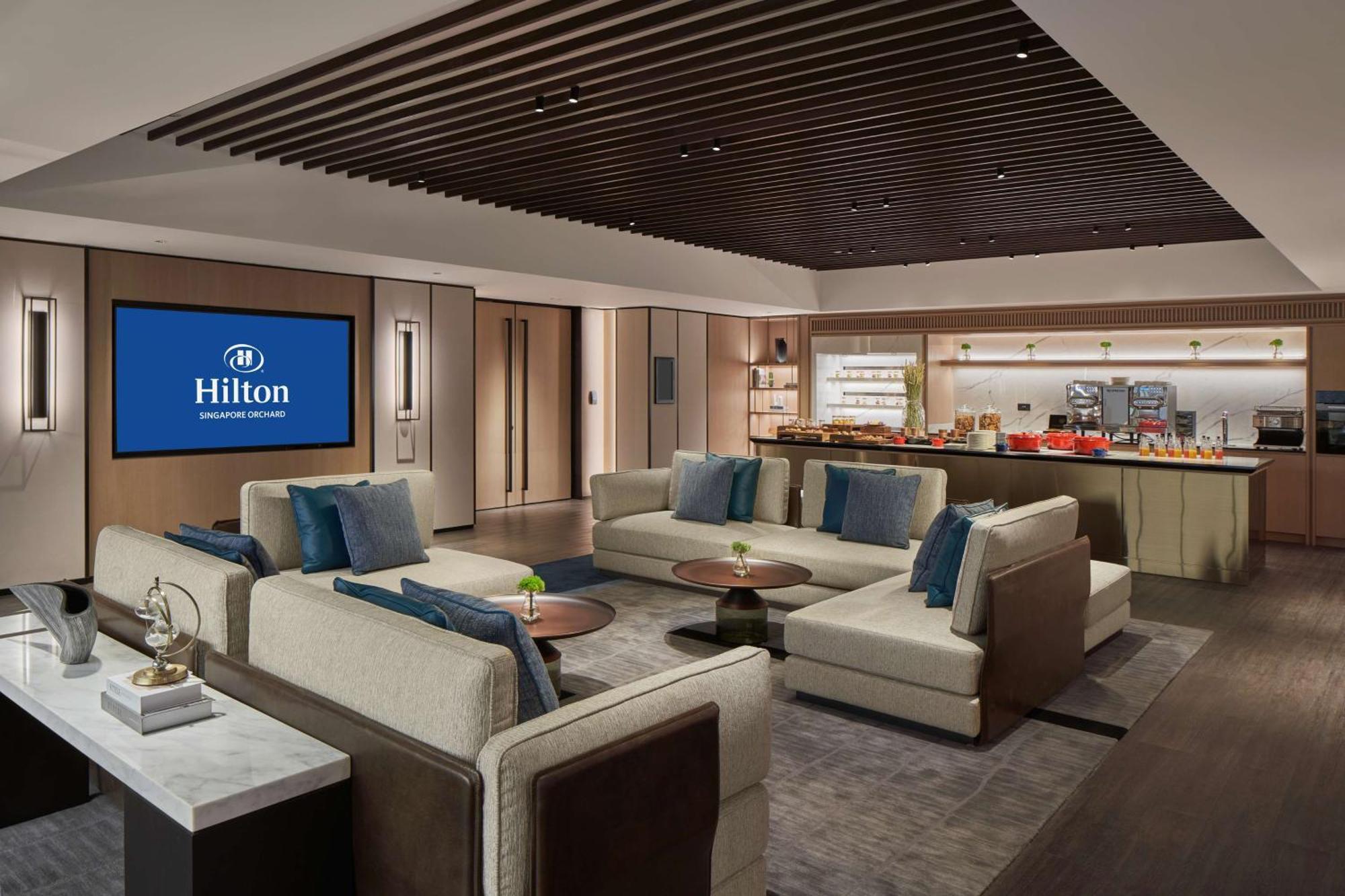ฮิลตัน สิงคโปร์ ออร์ชาร์ด Hotel ภายนอก รูปภาพ Hilton Executive Lounge at Beijing Capital International Airport