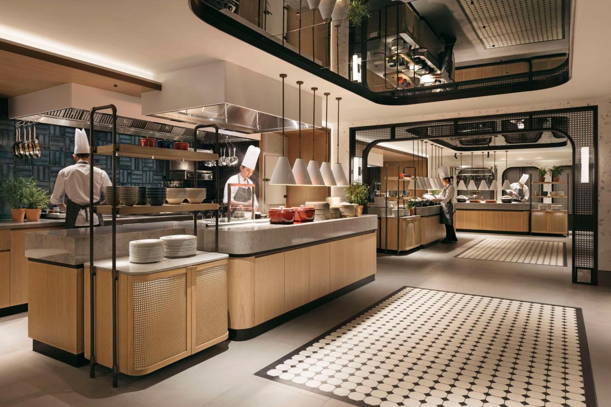 ฮิลตัน สิงคโปร์ ออร์ชาร์ด Hotel ภายนอก รูปภาพ The kitchen at the restaurant