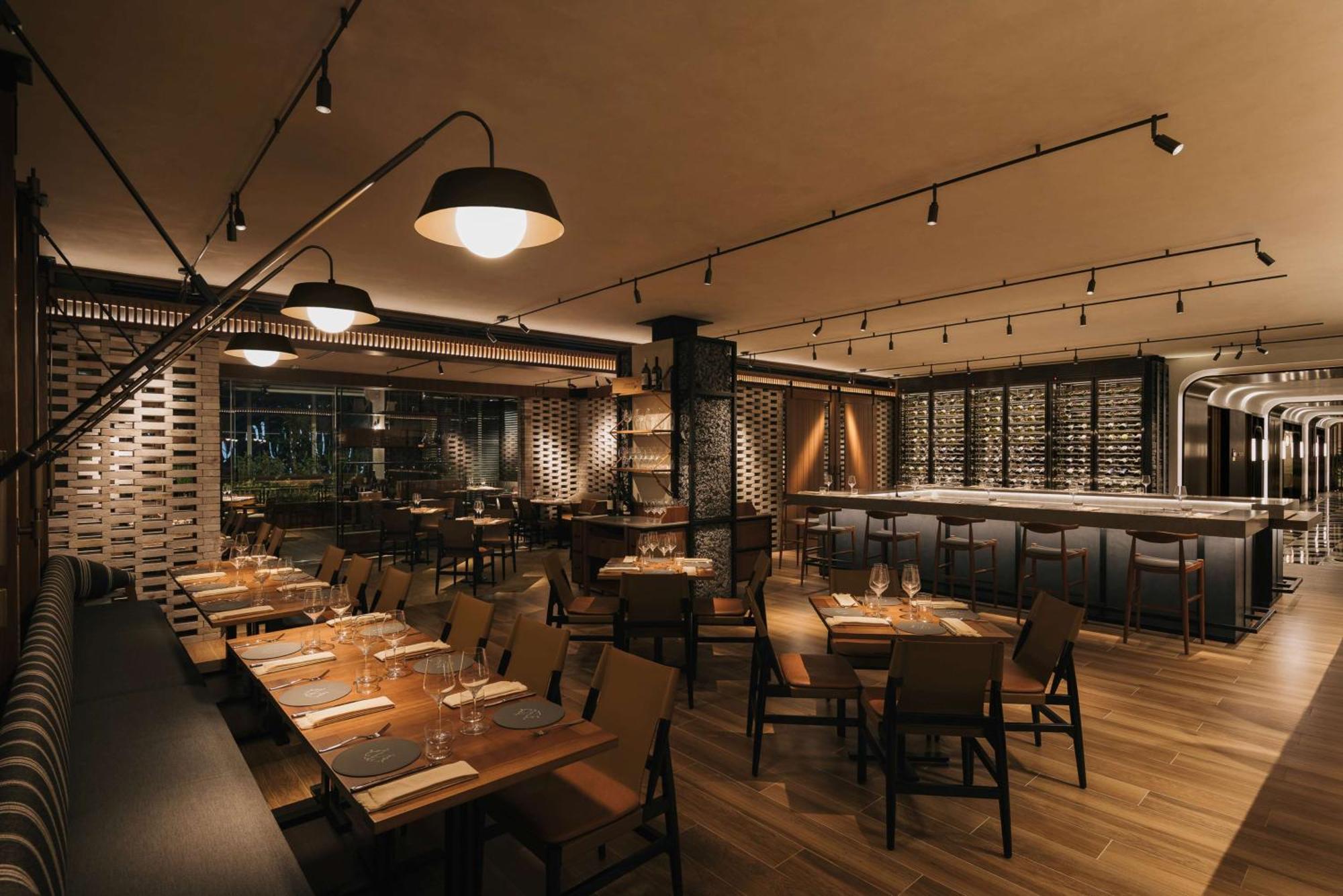 ฮิลตัน สิงคโปร์ ออร์ชาร์ด Hotel ภายนอก รูปภาพ Interior of the restaurant